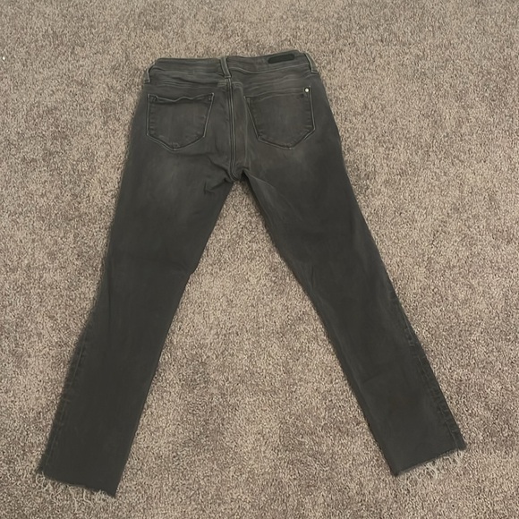 Mavi Ada Mid Rise Distressed Light Grey Boyfriend Jeans 24X27 - Picture 9 of 10